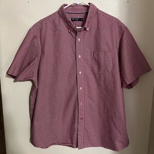 CREAMIEUX COLLECTION Red White and Blue Plaid‎ Button Down Men's Size XXL